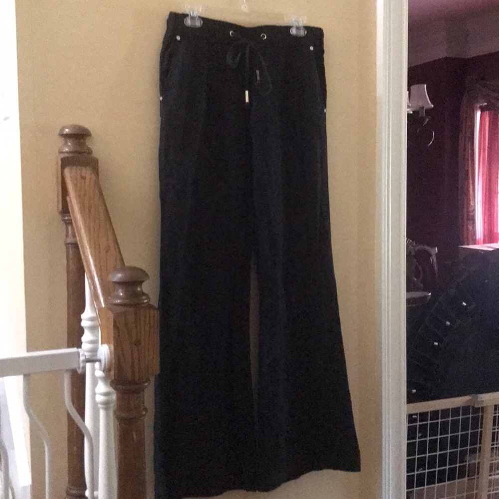 Marciano wide leg linen pants.